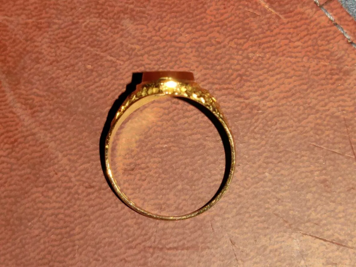 GLITTERY TRELLIS CARNELIAN, 9CT Gold New Ring ! - Image 2