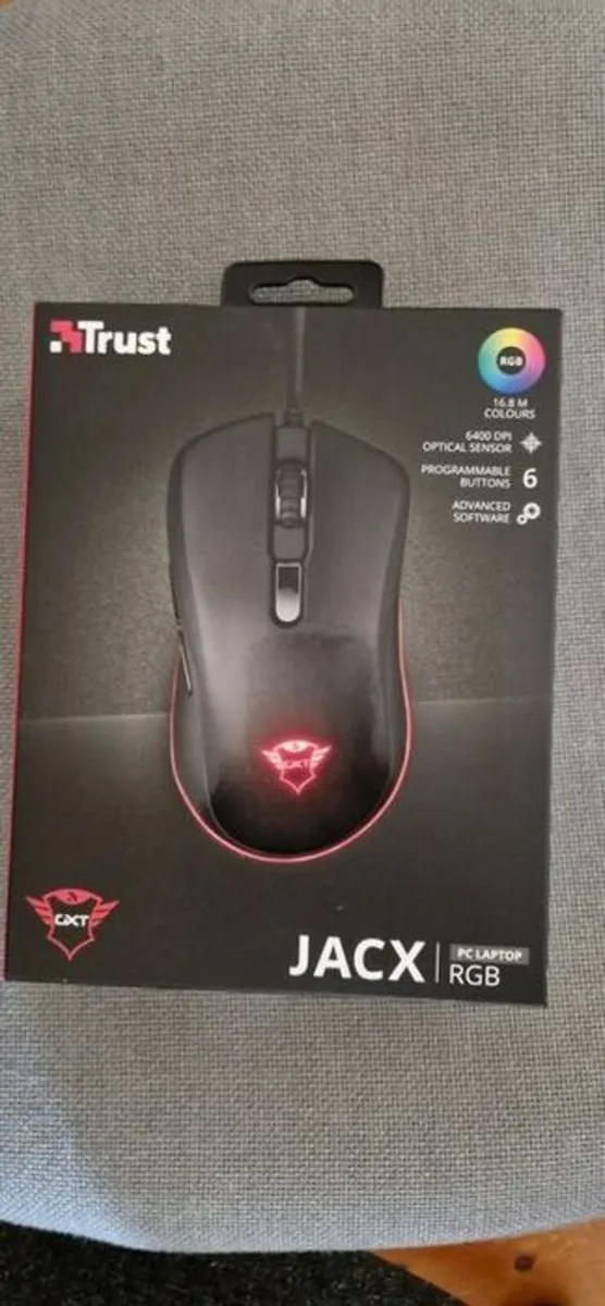 BRAND NEW TRUST JACX RGB Gaming Mouse