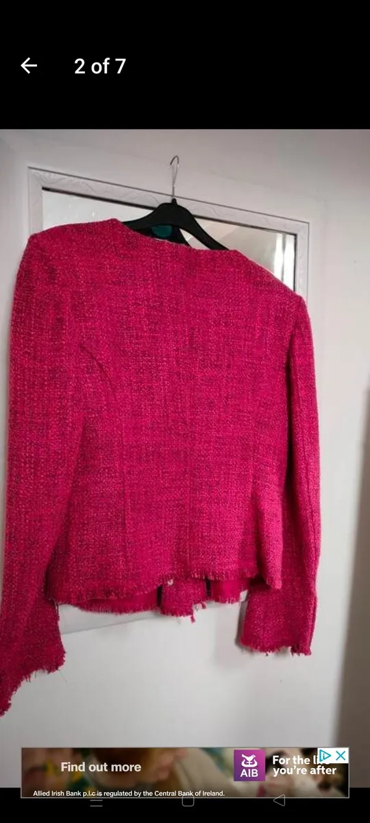 Ladies Benetton Jacket. Unusual make more dark pin - Image 3