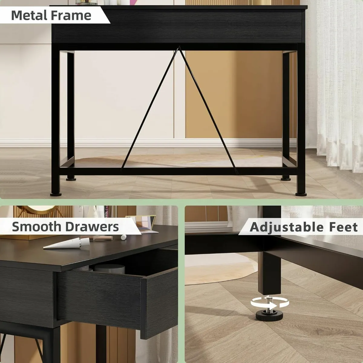 Computer Desk Drawers Dressing Table Vanity Desk - Image 3