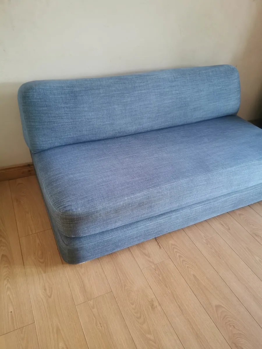 Comfortable sofa bed Denim - Image 2