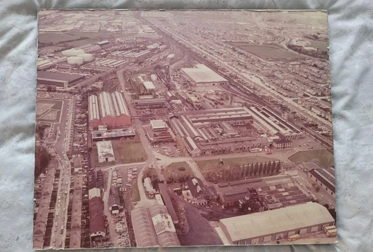 Aerial picture of Inchicore Works in the 80s