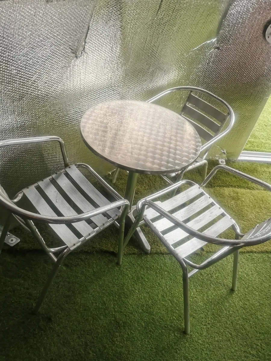 Outdoor garden aluminum Quality bistro set - Image 4