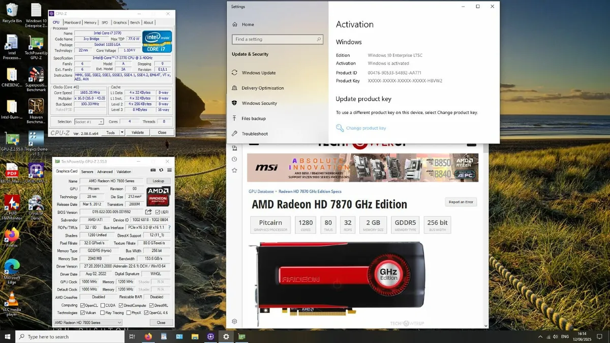 Re-built PC i7-3770 4.3 GHz, 16GB RAM, 240 Gb SSD - Image 1