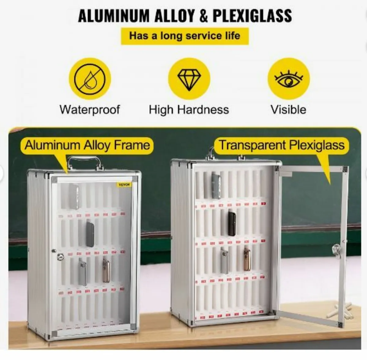 Cell Phone Storage Cabinet, 36 Slots, Aluminum - Image 4