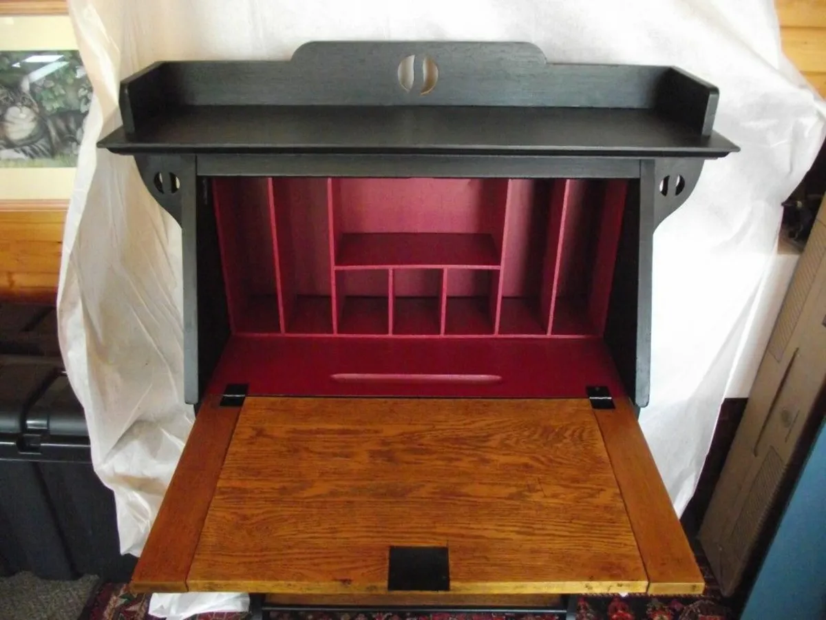 Antique Arts & Craft Students Desk - Circa 1910 - Image 4