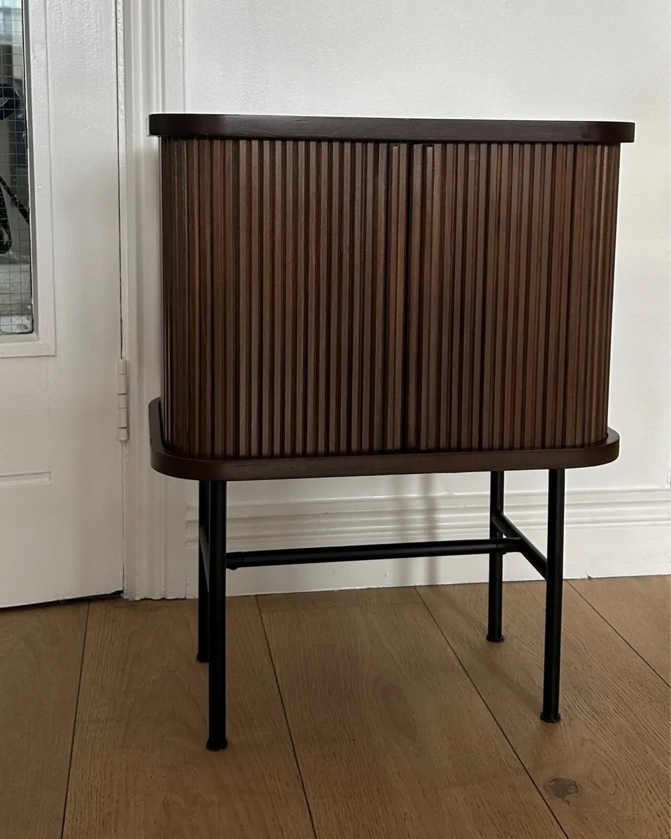 H&M Home Wood Side Table - Mid Century Modern - Image 1