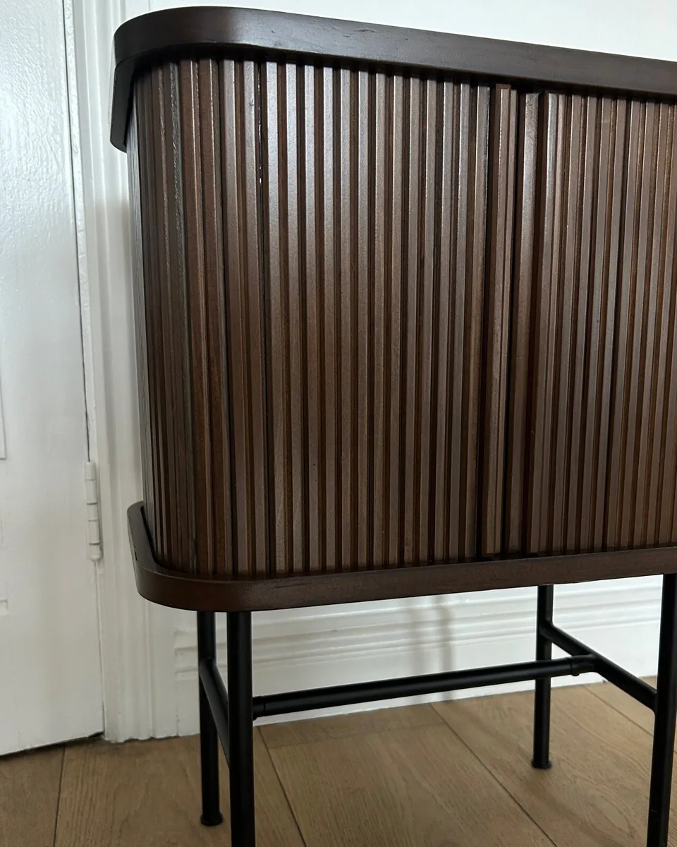 H&M Home Wood Side Table - Mid Century Modern - Image 2