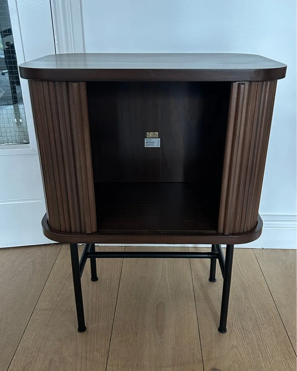 H&M Home Wood Side Table - Mid Century Modern - Image 4
