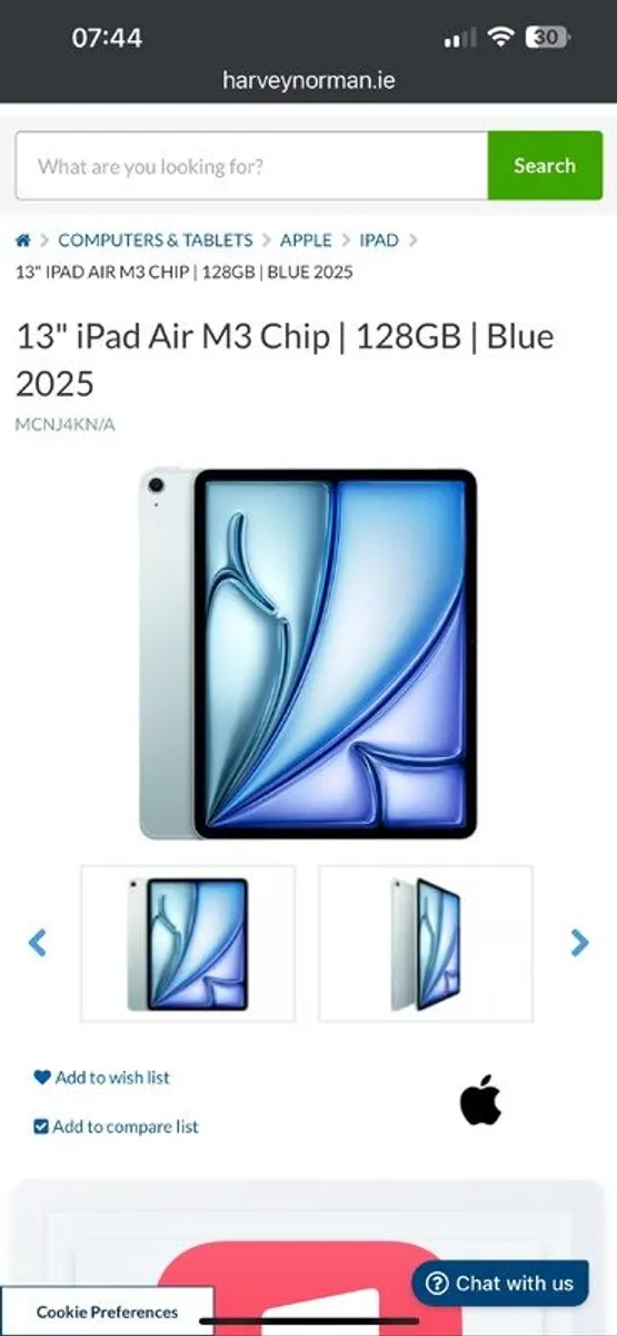 iPad Air M3 - 2025 Model - 13 inch version