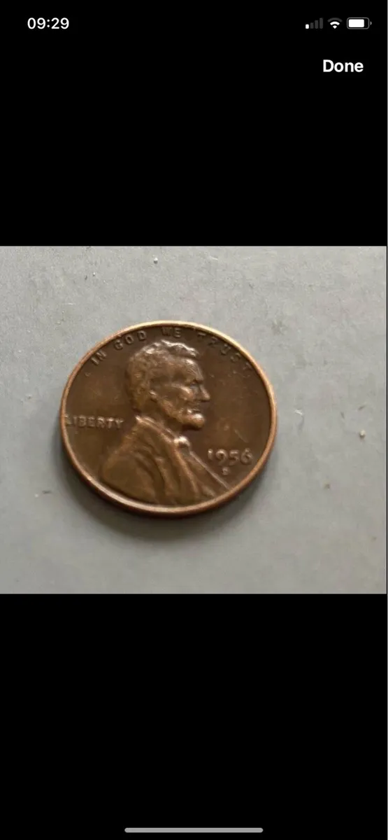 1956 US Cent -With Flaws - Image 1
