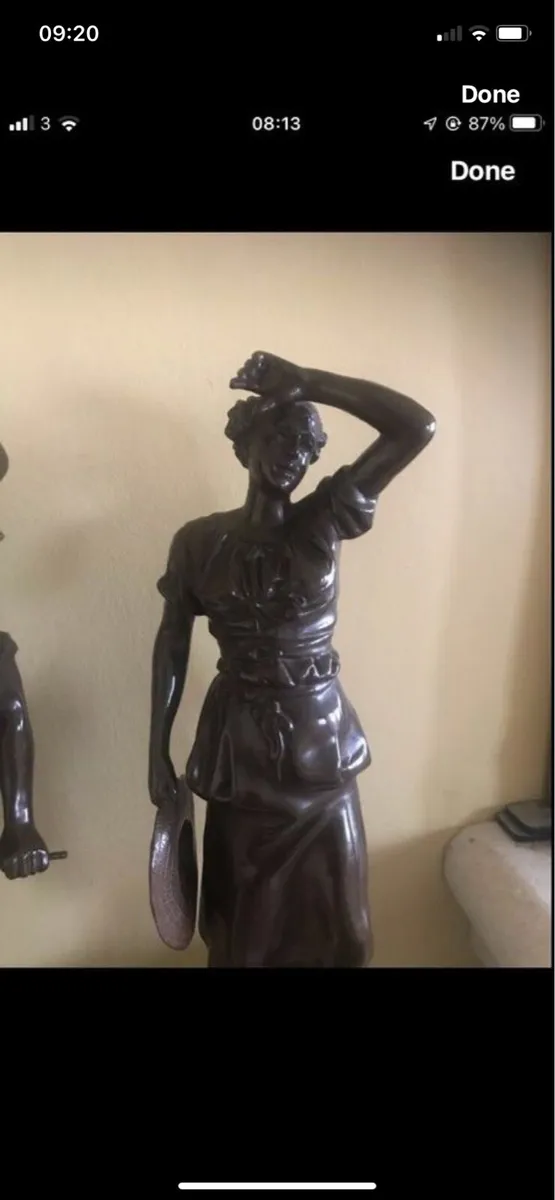 Antique Large Bronze Statues - Image 3