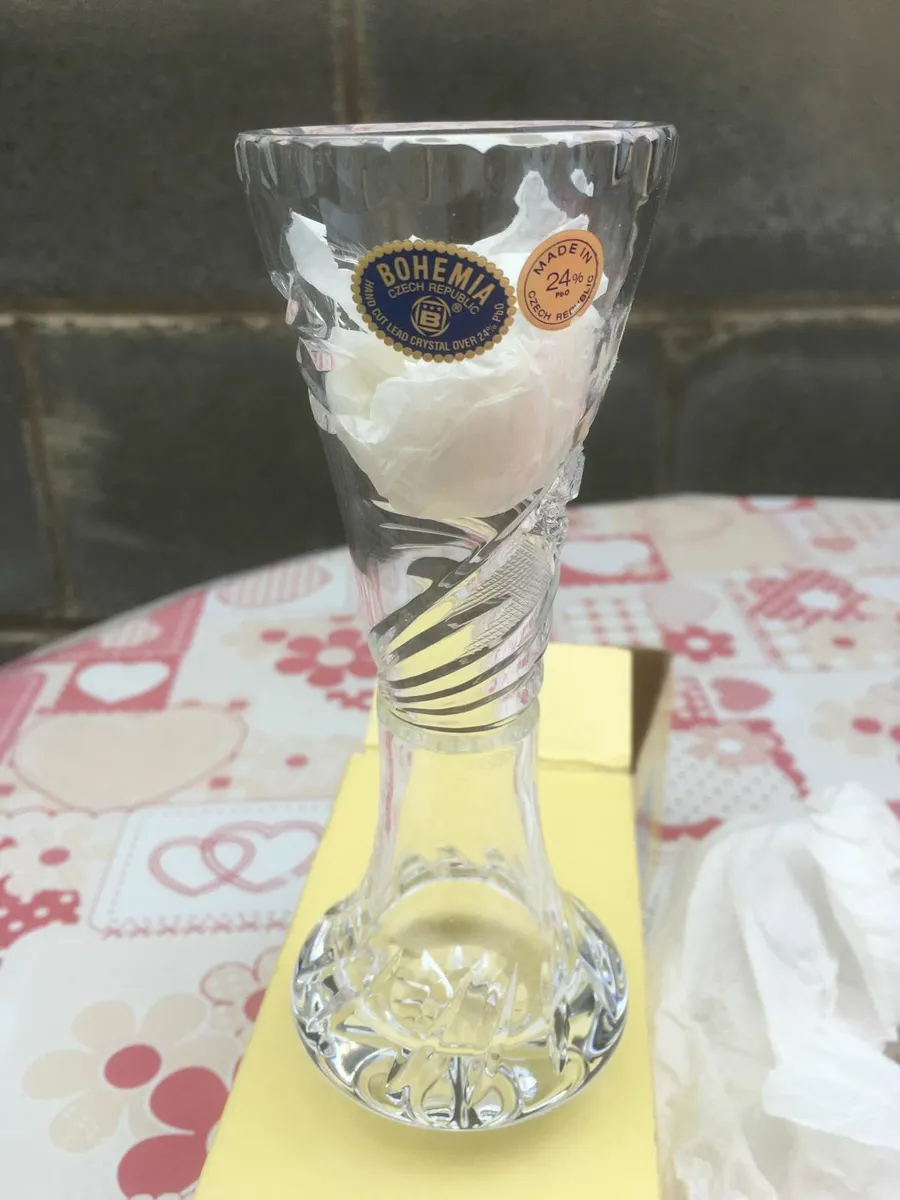 NEW Bohemia Hand Cut Lead Crystal Cut Glass - Image 1