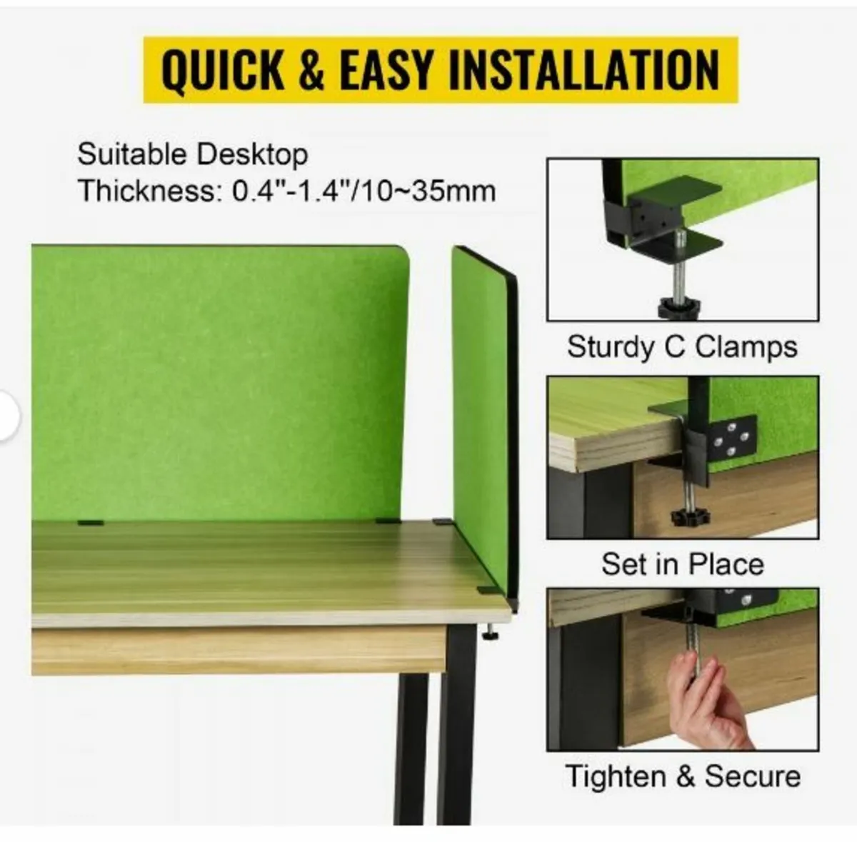 Desk Divider 60'' Desk Privacy Panel - Image 3