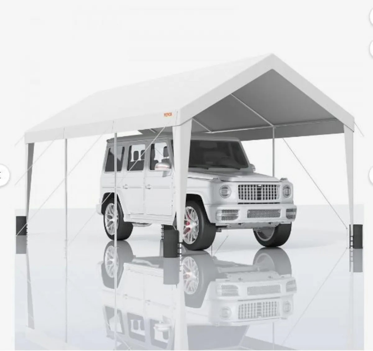 Carport, 10x20 ft Heavy Duty Car Canopy - Image 1