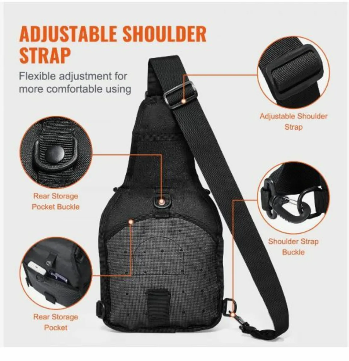 Tactical Sling Bag 10L Military Rover Shoulder - Image 2