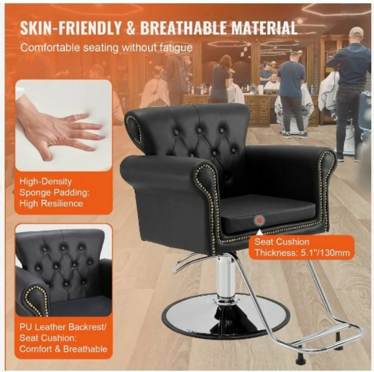 Salon Chair, Barber Chair for Hair Stylist - Image 4