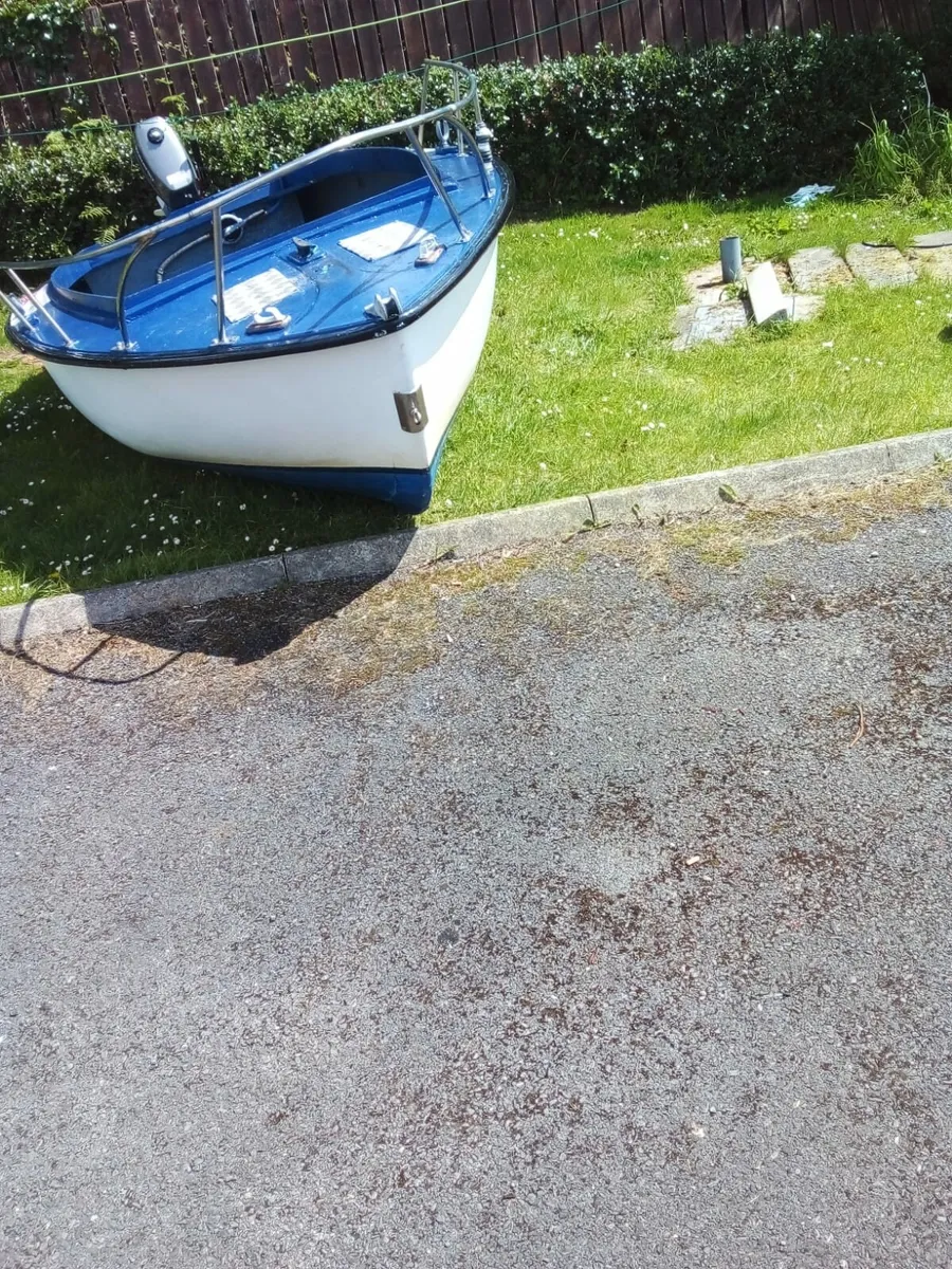 14ft Fiberglass boat - Image 4