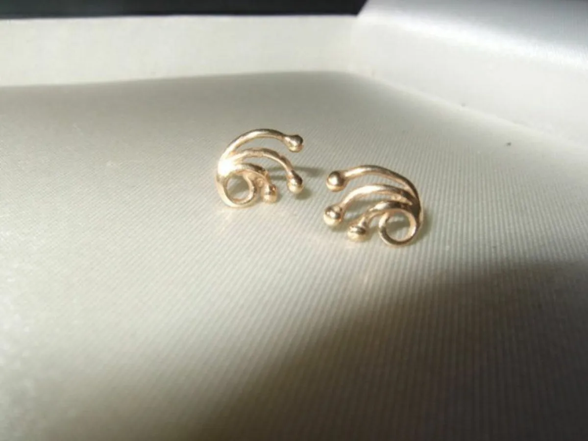 Vintage 9ct Gold Earrings - Image 3