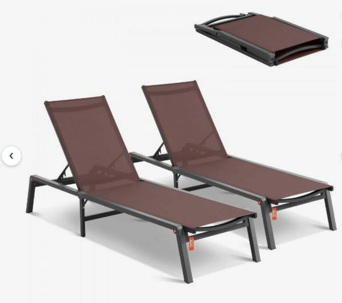 Chaise Lounge Chair Outdoor Patio Lounge - Image 1