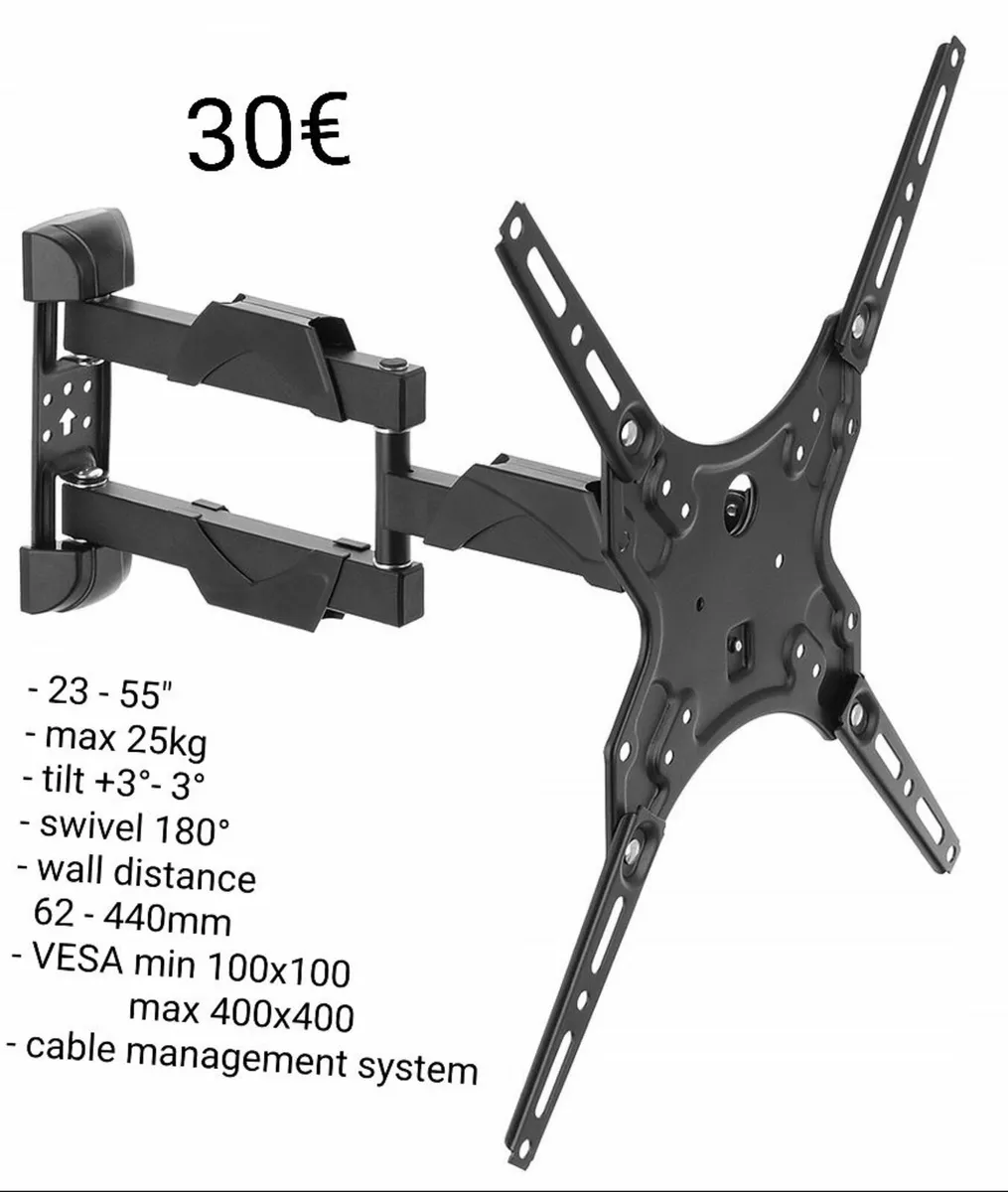 TV Wall Mount Bracket Tilt Swivel 23" - 55" TV - Image 1