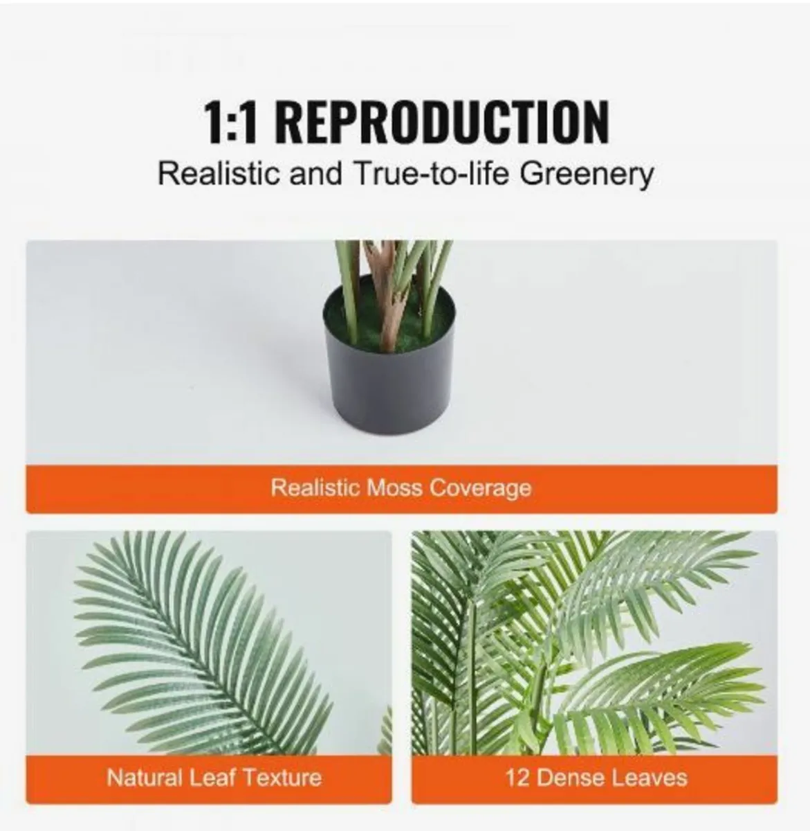 Artificial Palm Tree, 1.5m Tall Faux Plant - Image 4