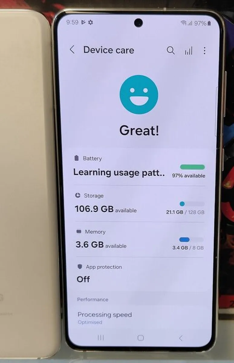 Samsung S21 5G 128GB/ 8GB RAM Dual Sim Unlocked Phantom White (Excellent). - Image 3
