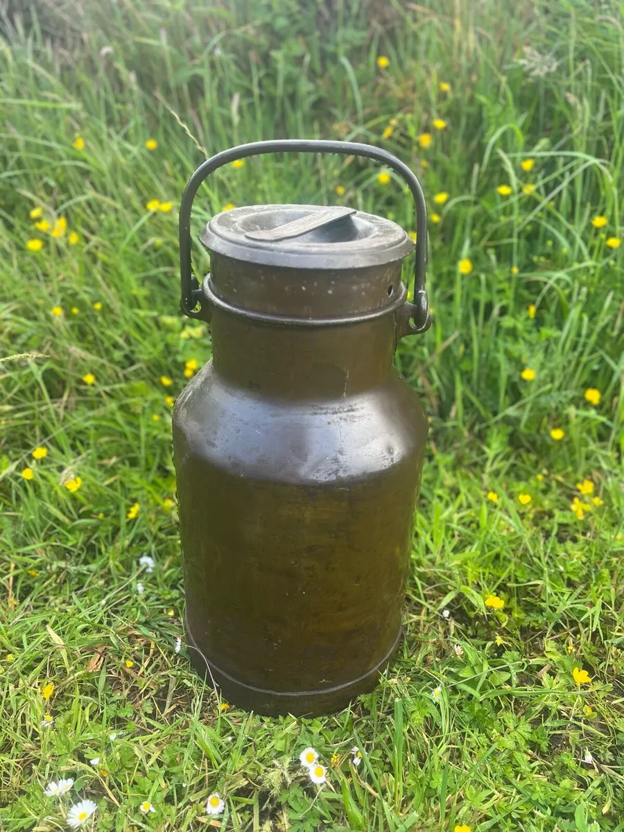 Antique Copper Milk Churn - Image 1