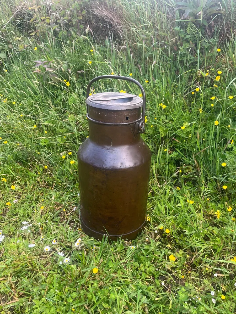 Antique Copper Milk Churn - Image 3