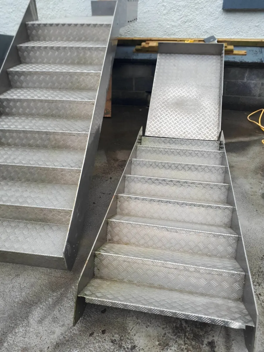 High Grade Aluminium Checker Plate stair sections - Image 1