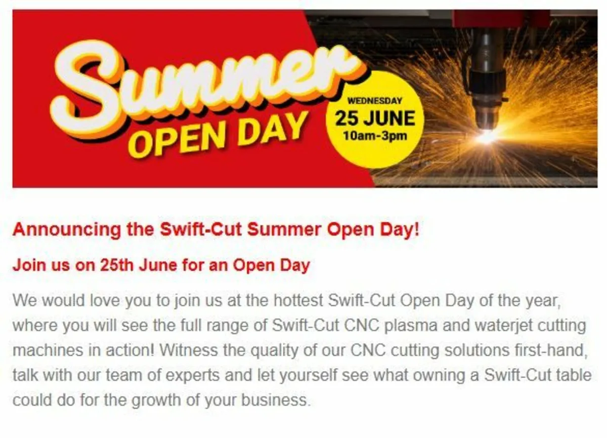 Open Day | CNC Plasma - Waterjet - Image 3