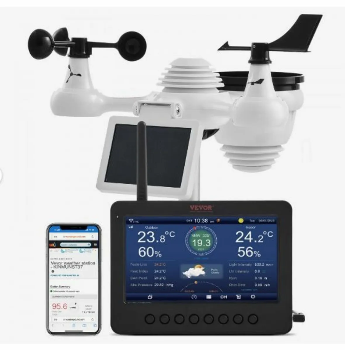 7-in-1 Wi-Fi Weather Station 7 in TFT Display - Image 1