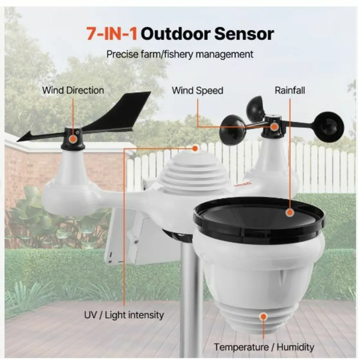 7-in-1 Wi-Fi Weather Station 7 in TFT Display - Image 2