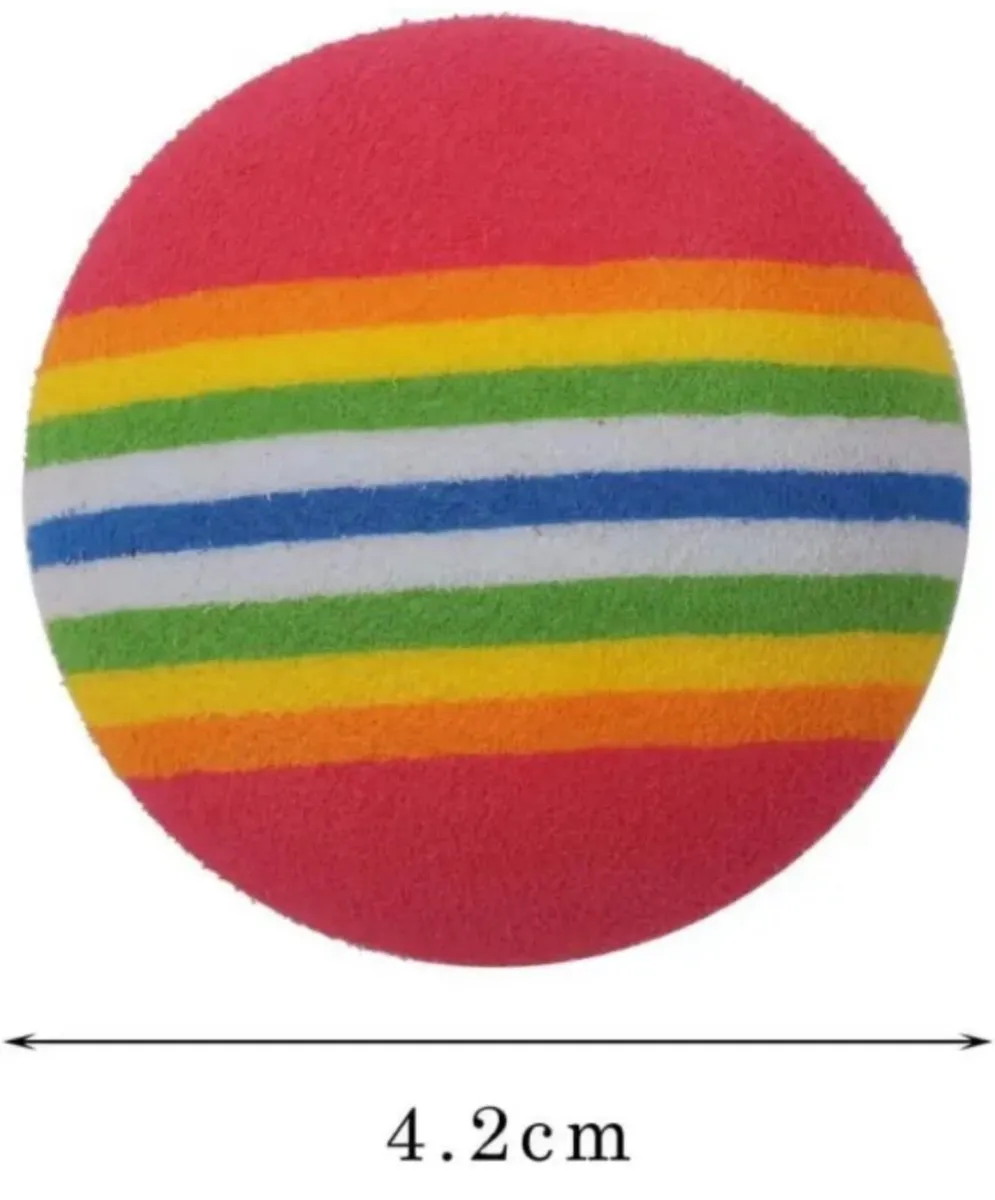 12 x Practice Golf Balls  Rainbow Colour EVA Foam - Image 4