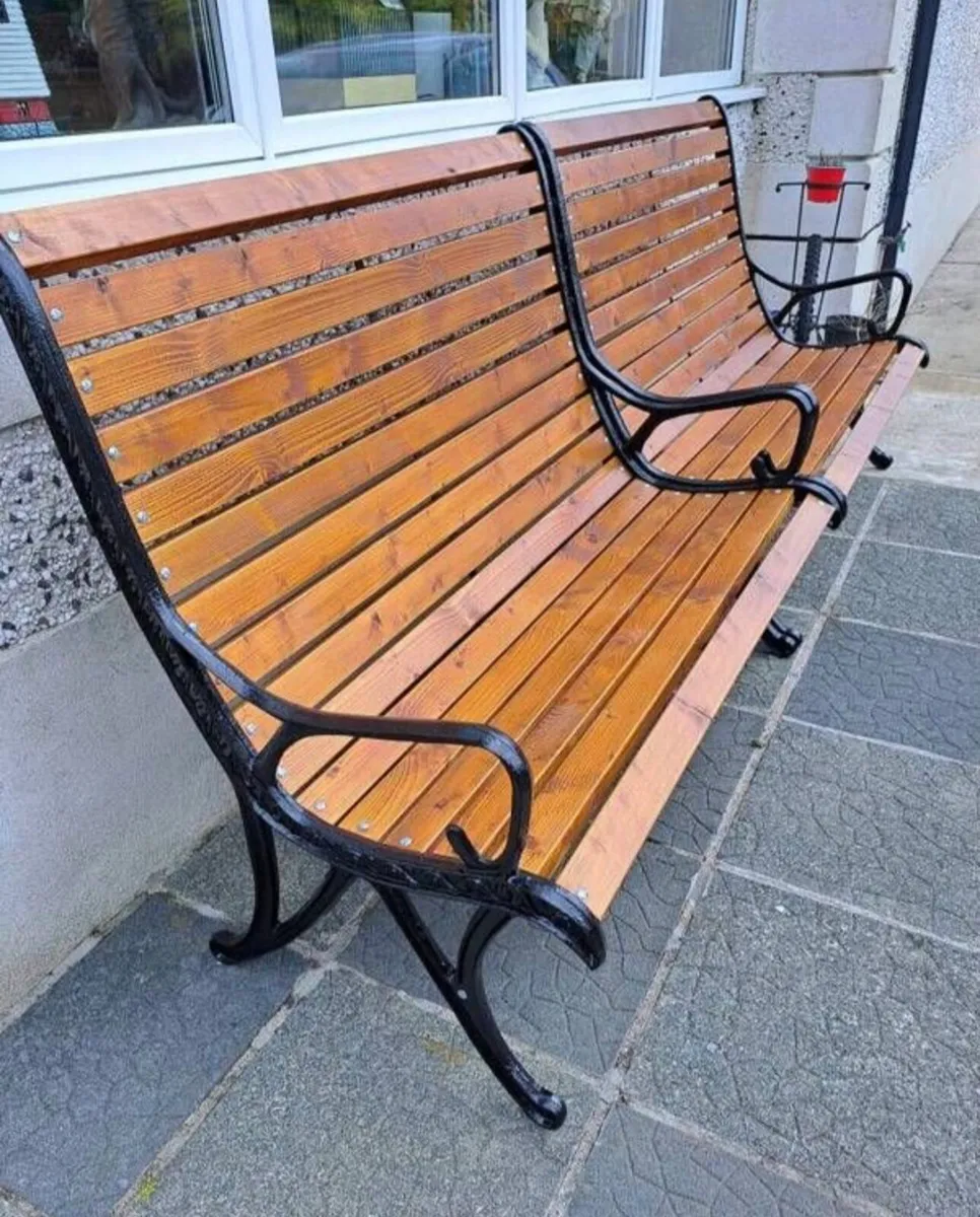 Cast iron Garden benches - Image 2