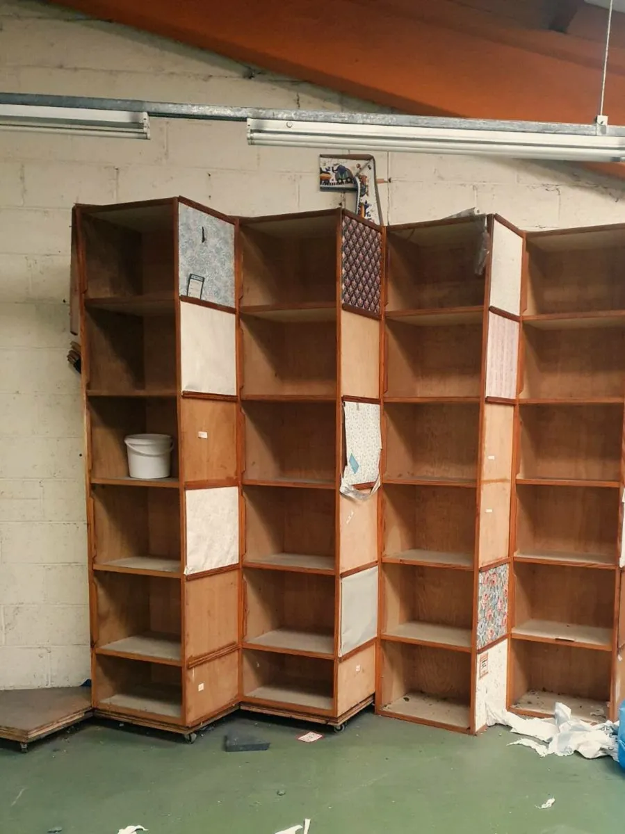 Wooden shelving