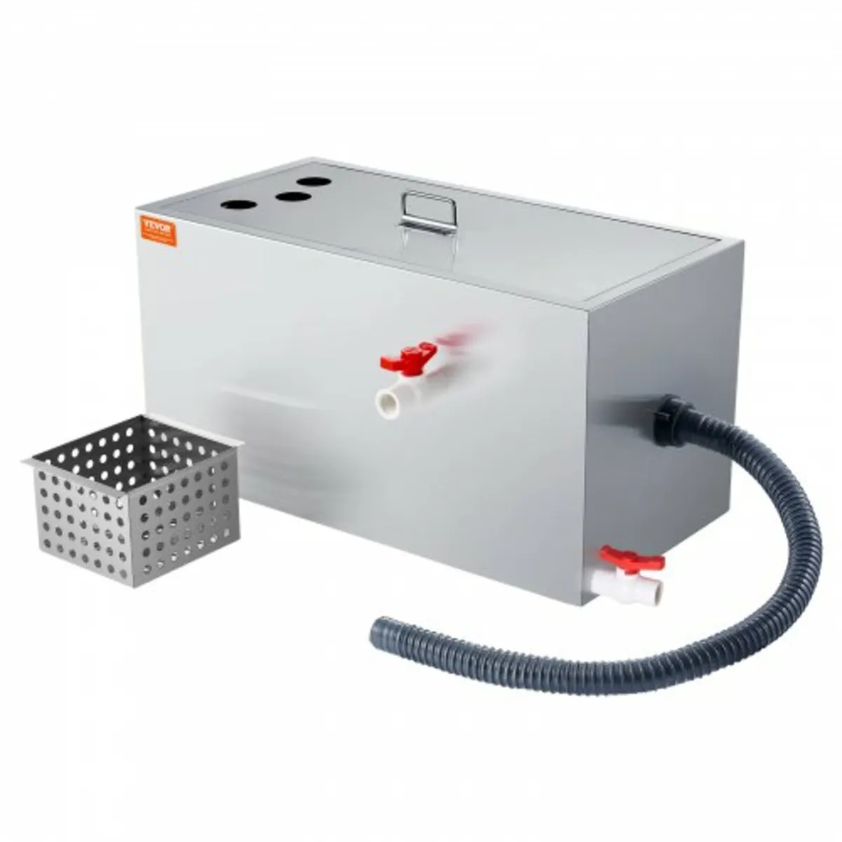 Grease Trap, 25 LBS Grease Interceptor, Top Inlet - Image 1