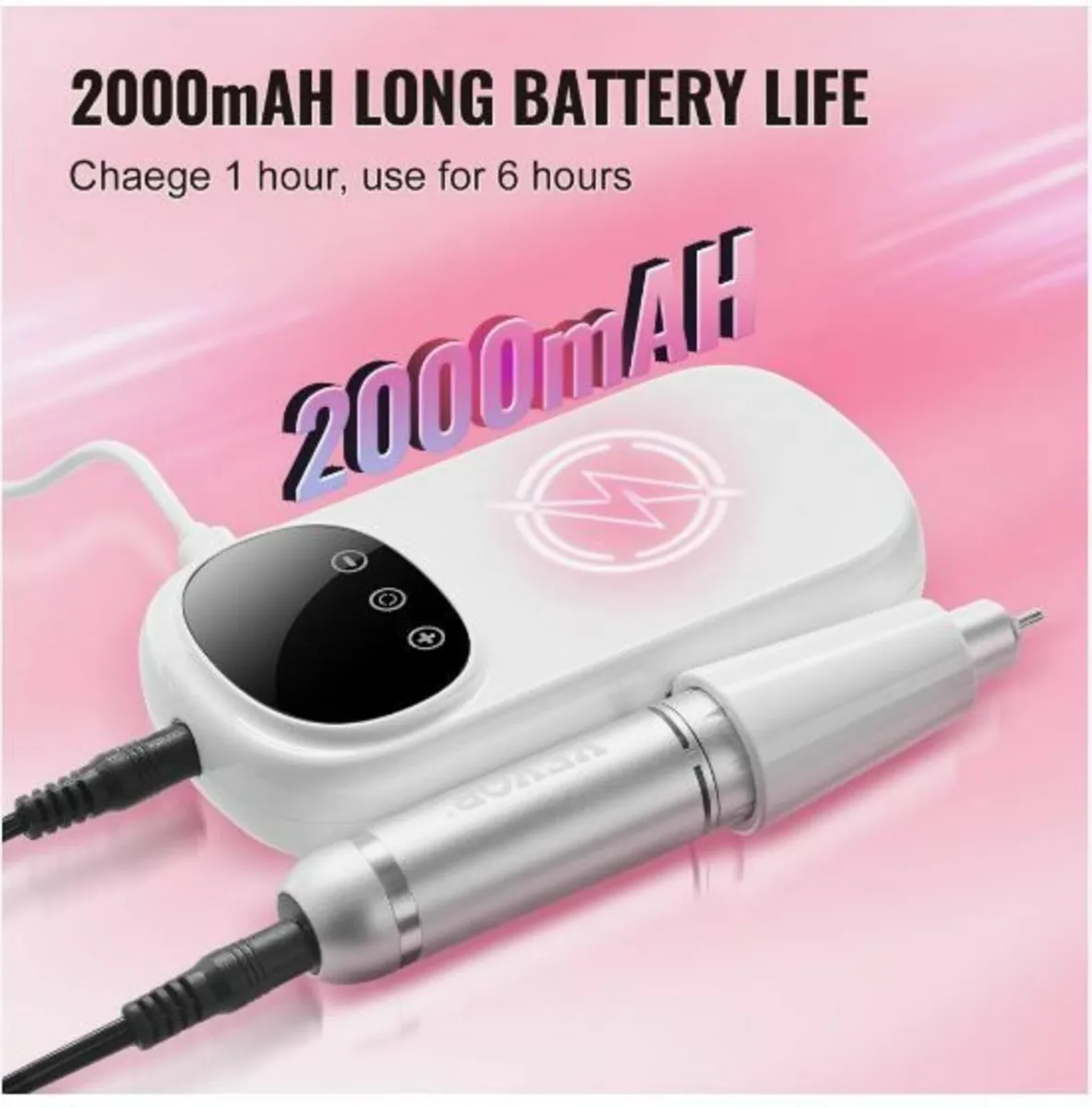 Electric Rechargeable Nail Drill - Image 2