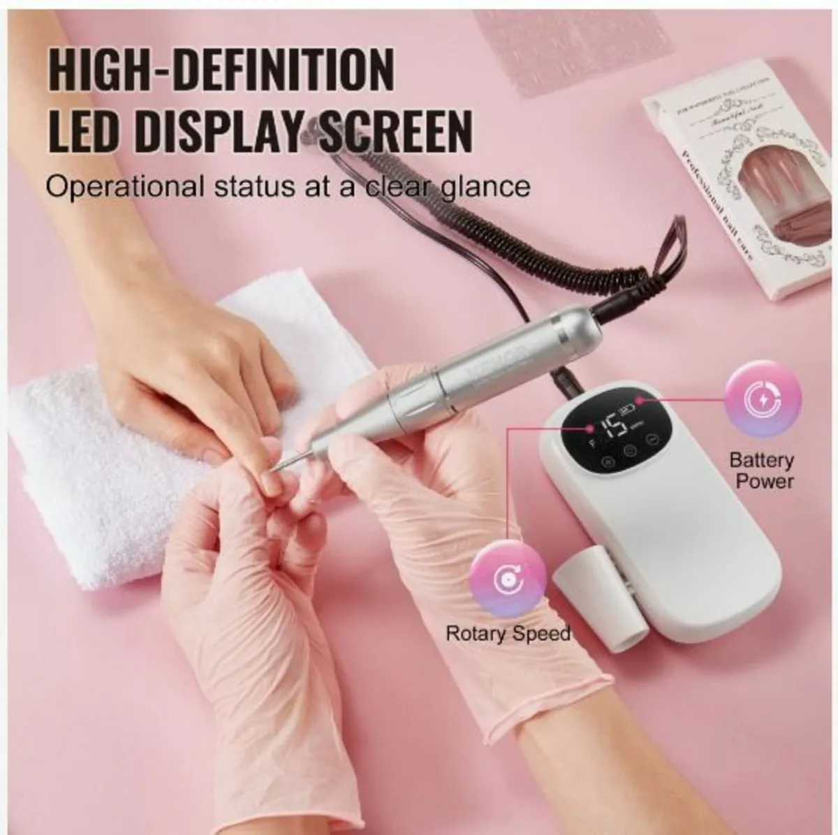 Electric Rechargeable Nail Drill - Image 4