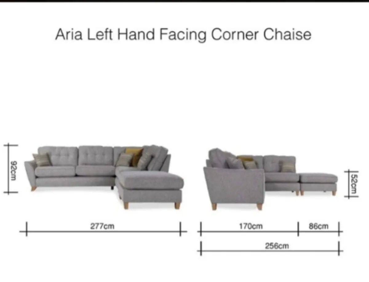 Corner Grey sofa - Image 2