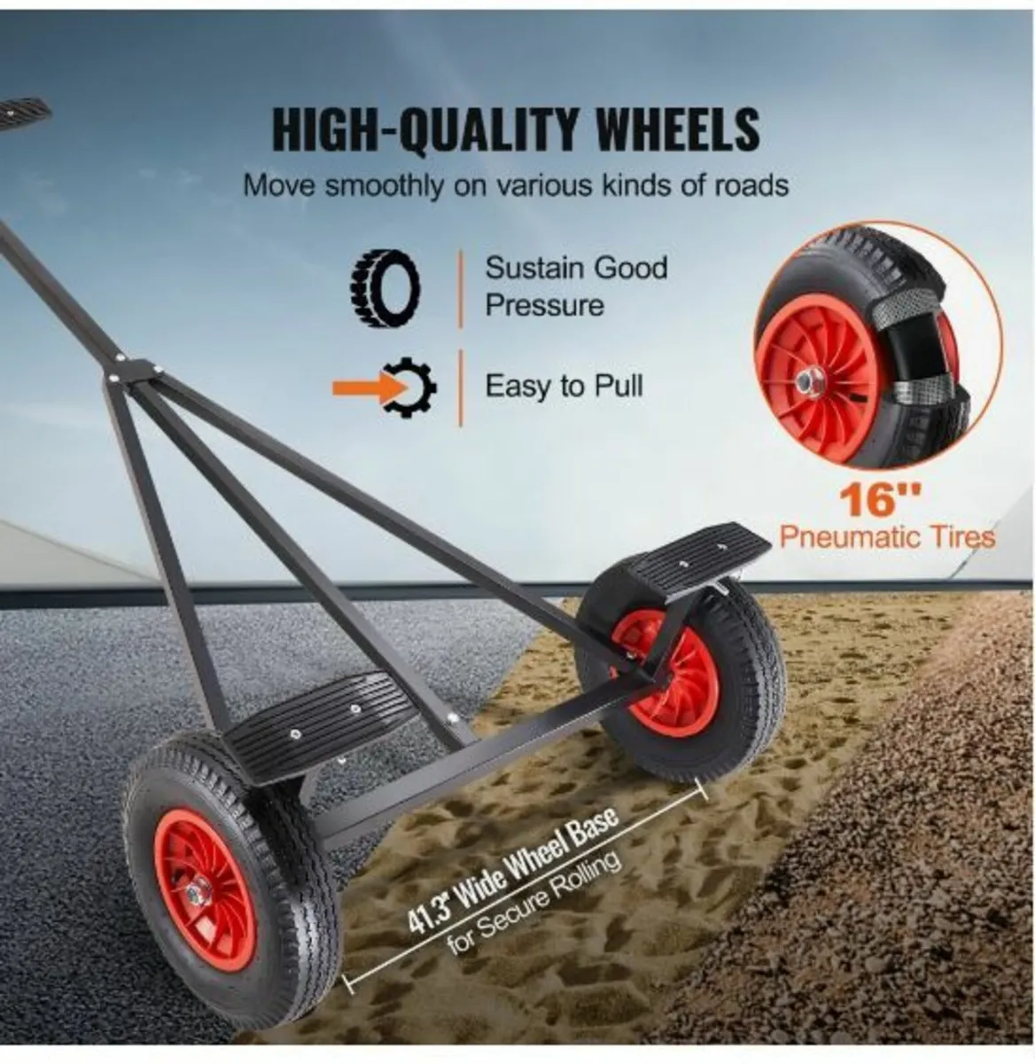 Boat Trailer Dolly, 420lbs Load Capacity - Image 4