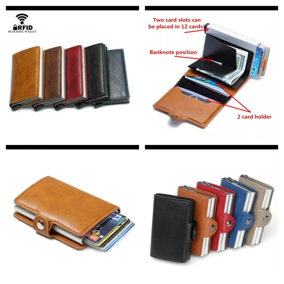 RFID Anti Theft Card Wallets - Image 1