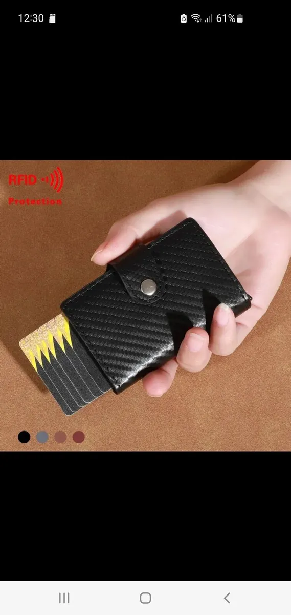 Anti Theft Card Wallets with Zipped Coin Pocket - Image 4