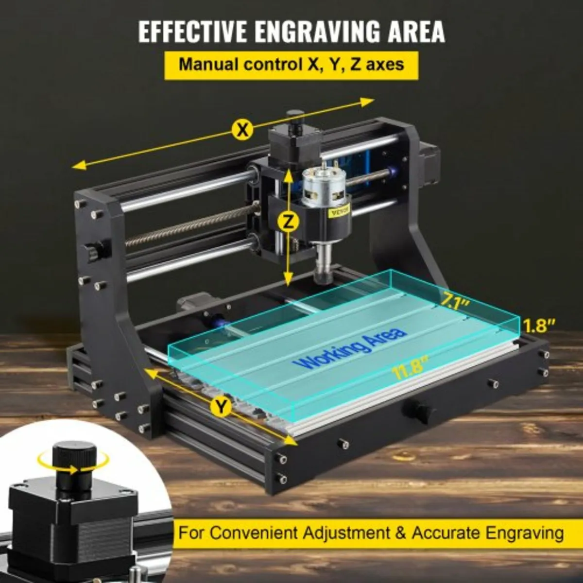 CNC 3018 Pro 300×180×45mm CNC Machine GRBL Control - Image 4