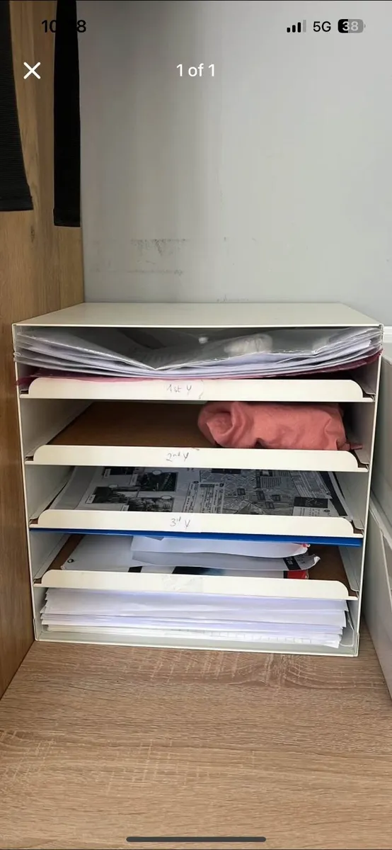 Document holder with drawers