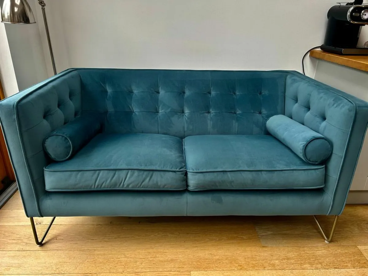 Velvet Sofa - Image 1