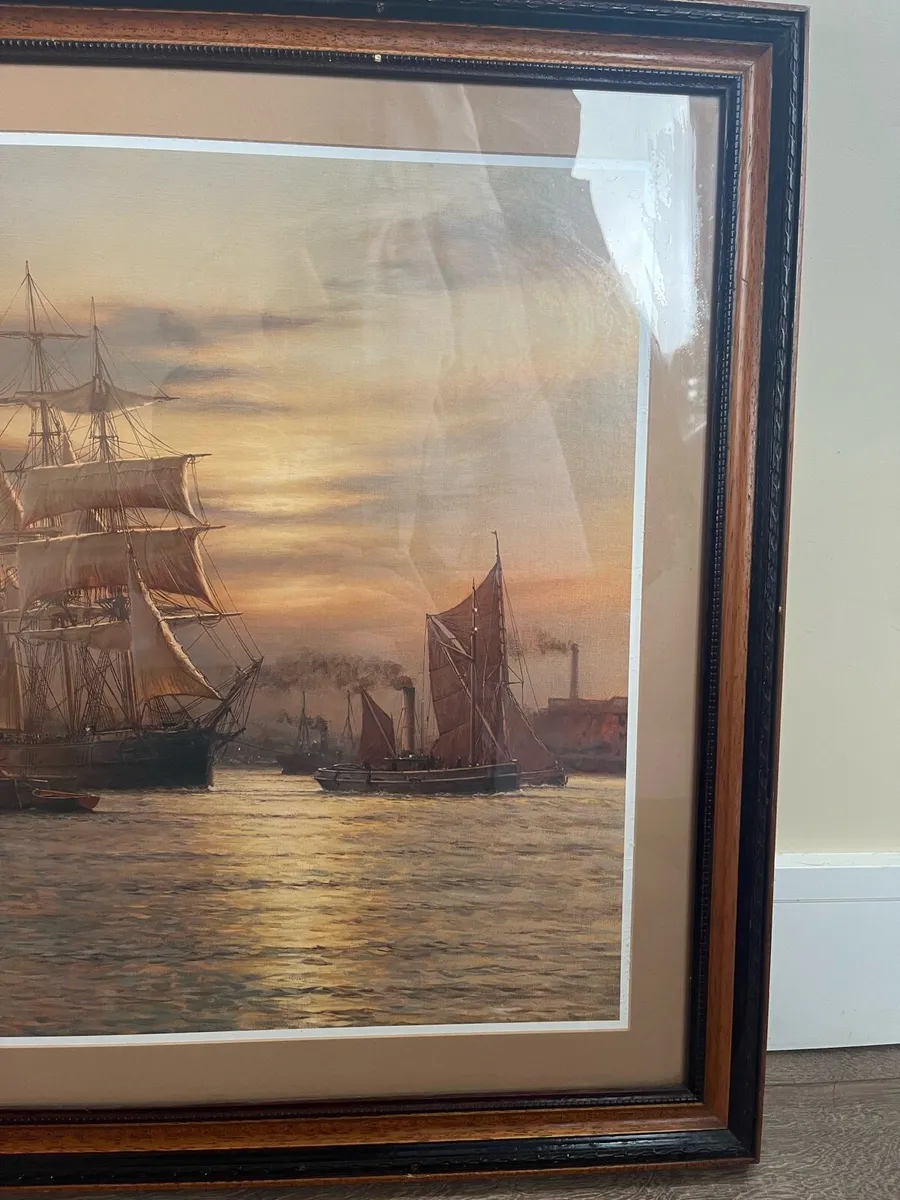 Greenwich Reach 1887 signed Rodney C Harmon - Image 4