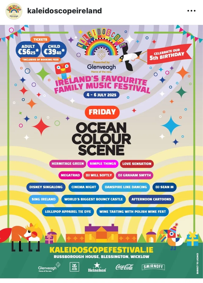 Kaleidoscope Festival Full W/E + Camper tickets - Image 1