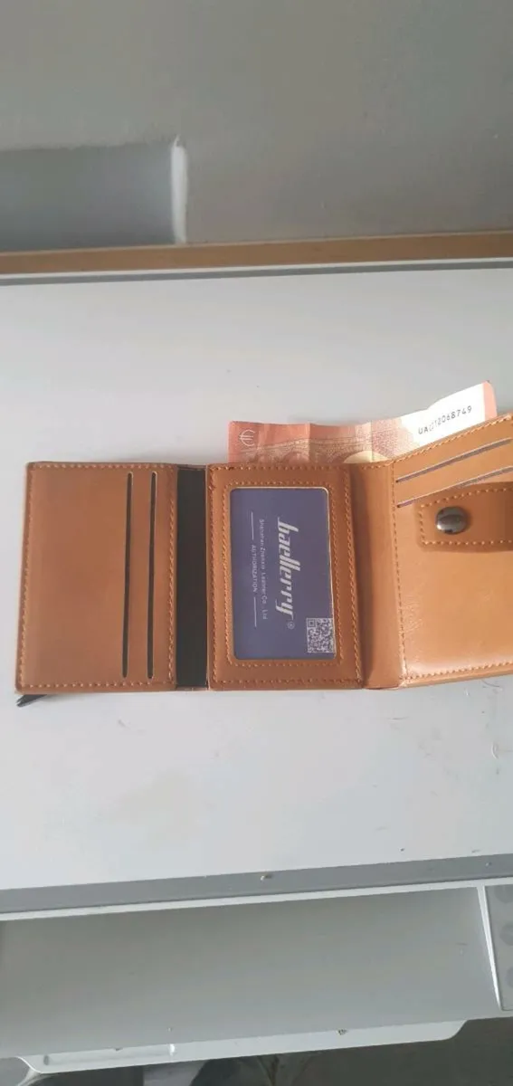 Compact, Leather Wallets Anti Theft - Image 4