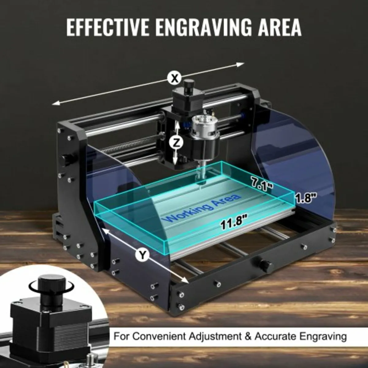 Engraving Machine 300×180×45 mm CNC Router CNC 301 - Image 2
